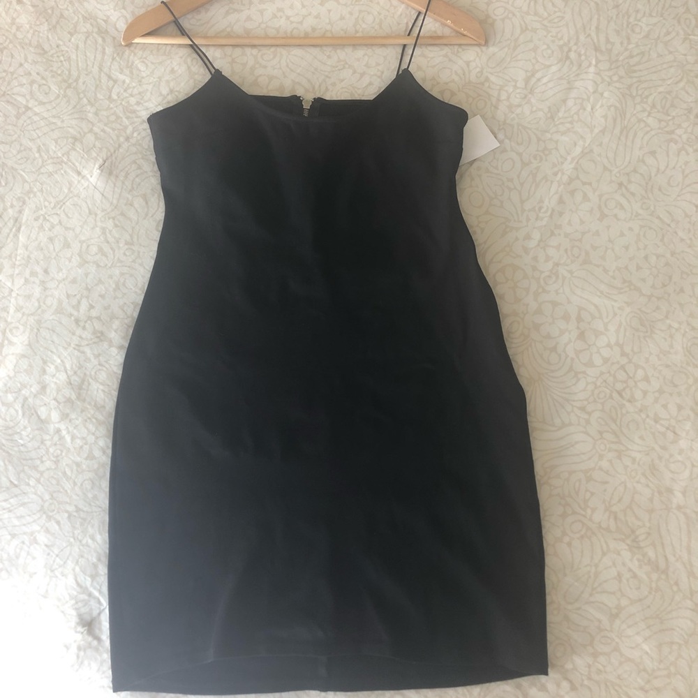 Silence & Noise Black Bodycon Backless Dress - M